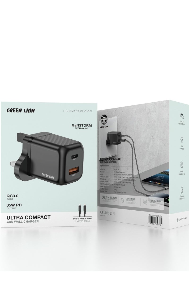 GREEN LION Gan Wall Charger /  35W PD Output / Fast Charging / Versatile Charging - Image 4