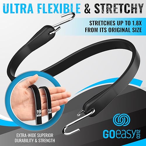 GOEASY0312 Rubber Bungee Cords with Hooks - Heavy Duty Max Stretch 1.8X & Over 180 LBS Load, 100% EPDM Bungee Straps, 10", 15", 21", 31" (10 Pack) for Cargo, Trucks & Outdoor Extreme Weather Use - Image 2