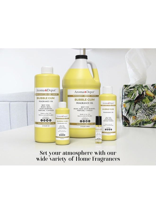 Aroma Depot Bubble Gum Type 4 oz. Fragrance Oil I Perfume I Skin Oil I Scented Oil. DIY Projects Such as Candles, Bath Bombs, Body Butters, Creams & Lotions. Few Drops in The Diffuser, Burners, or Warmers.  - Image 5