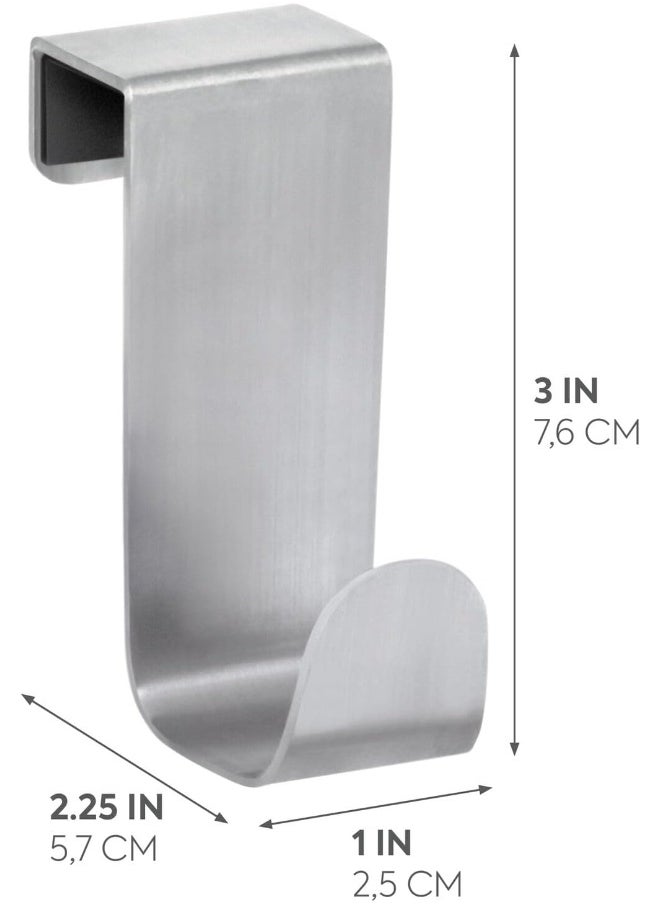 InterDesign iDesign Forma Brushed Stainless Steel Over-The-Cabinet Storage Hook  - Image 2