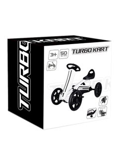 Spartan Turbo Kart Pedal Car,Go Kart, Toddler Ride On Toys For Boys And Girls, Go Kart, Outdoor Toys, Beats Every Tricycle  - Image 1