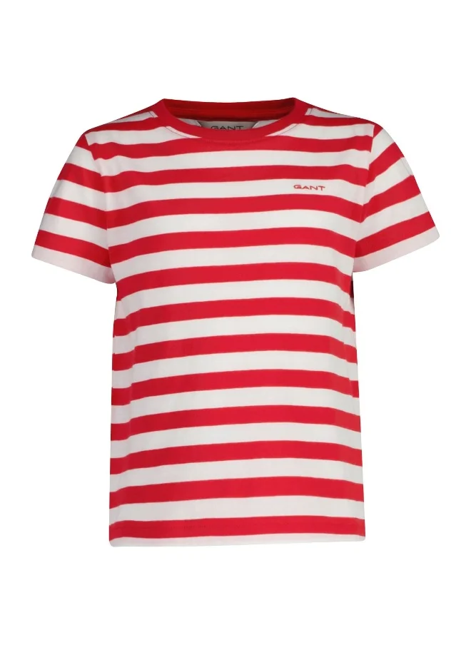 غانت Gant Striped Shield T-Shirt