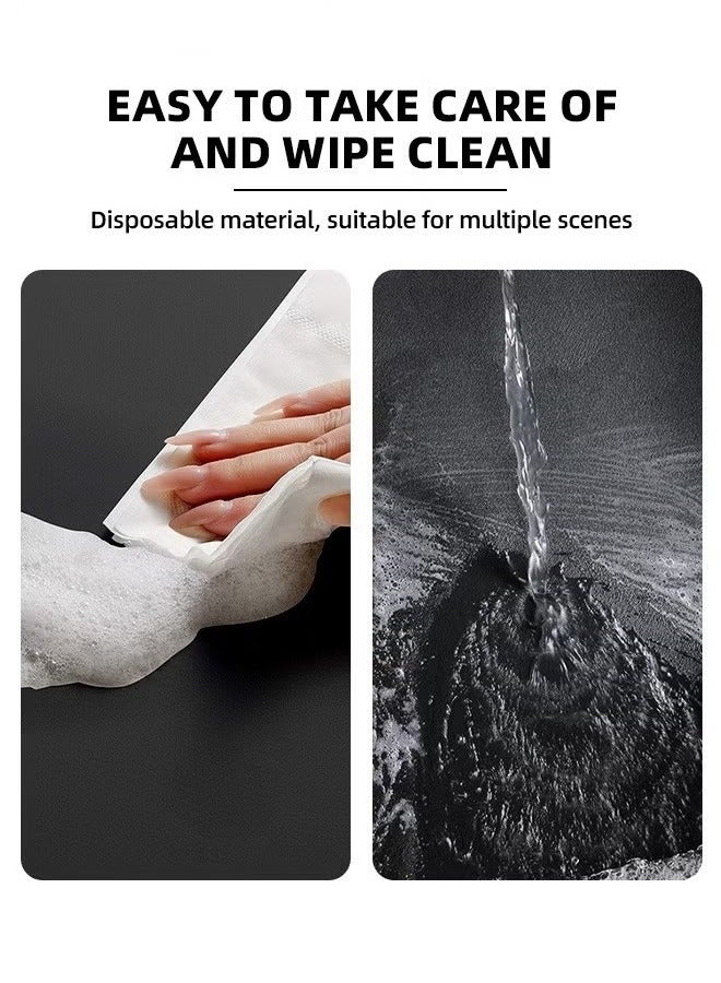 Beauenty 2PCS Coffee Mat for Countertops Coffee Bar Accessories Fit Under Coffee Maker Espresso Machine Absorbent Hide Stain Rubber Mat for Countertop Dish Drying Mat for Kitchen Counter - Image 4