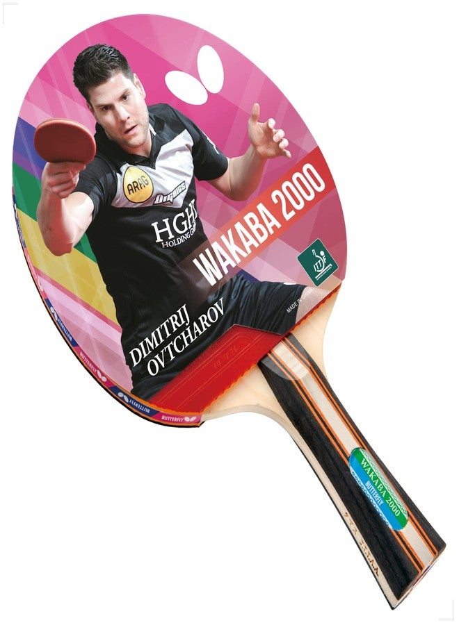 BUTTERFLY Marman Butterfly Wood Wakaba Table Tennis Racket - 3 Models - ITTF Approved Ping Pong Paddle - Attacks With Great Speed And Spin (Multicolour) - Image 1