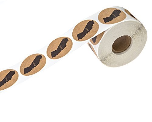 SBlabels California Made Stickers / 500 Brown Kraft California Produced Labels Roll / 1.5" CA State Grown Sticker/Made in The USA - Image 3