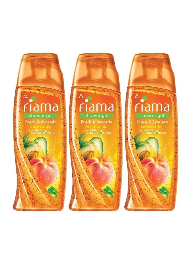 فياما جل استحمام فياما بالخوخ والأفوكادو، 250 مل (عبوة من 3 قطع) - Image 1