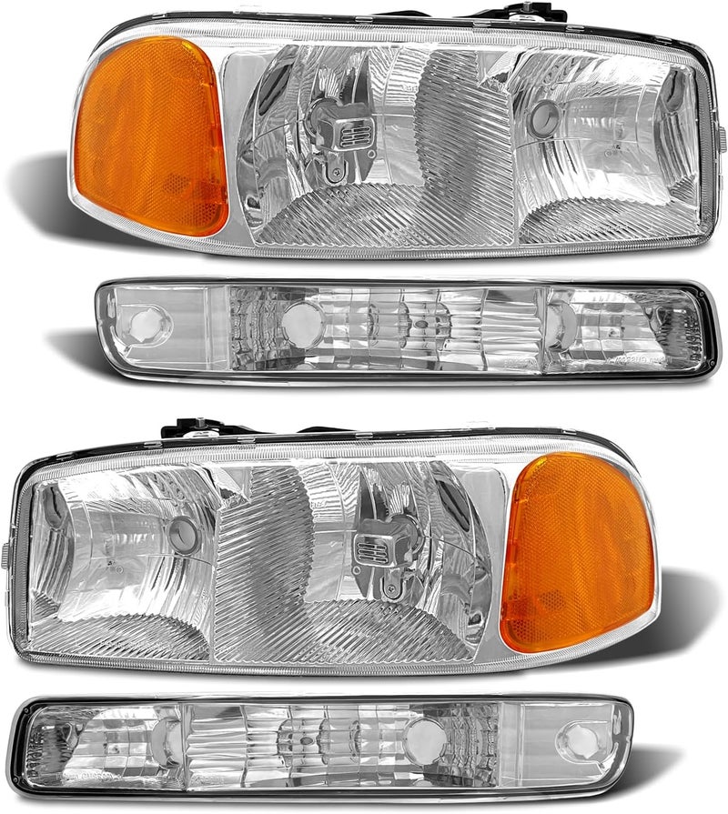 ADCARLIGHTS Headlight Assembly for 1999-2006 GMC Sierra and Yukon - Image 1