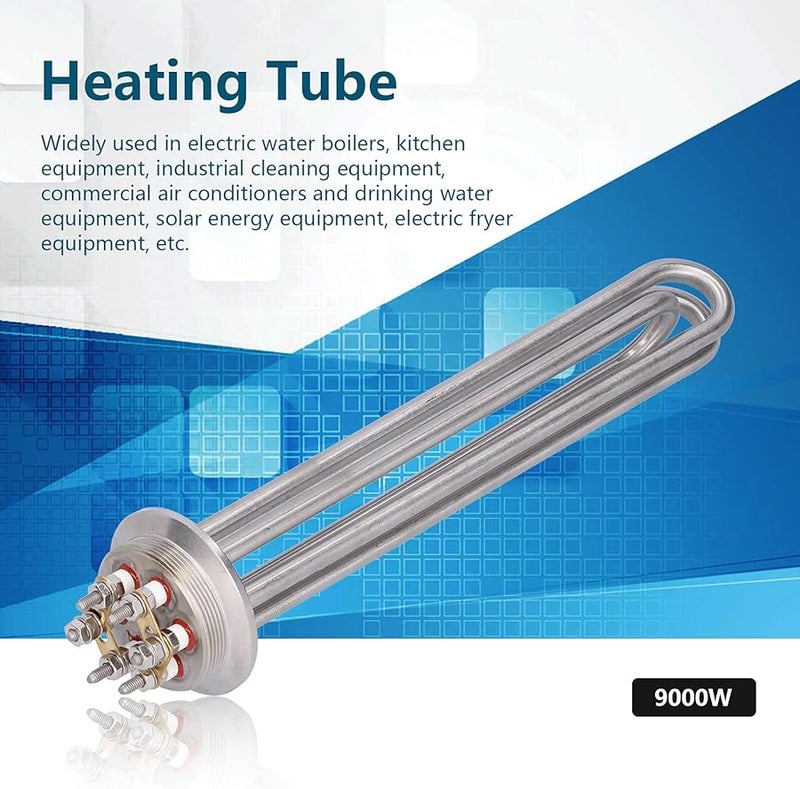 9KW Stainless Steel Electric Heating Rod Quick Connect High Temperature Tube AC220 380V - Image 3