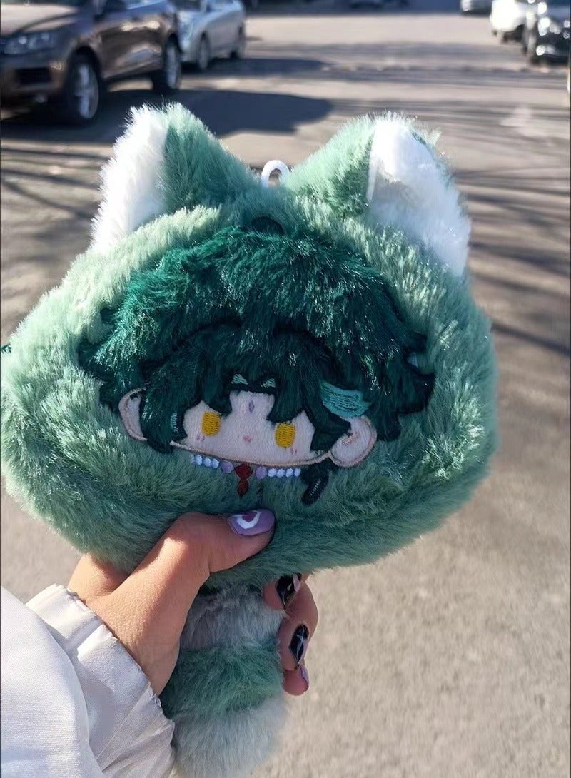 General Genshin Impact Cute Coin Purse, Soft Animal Coin Purse with Zipper, Cute Anime Mini Plush Keychain Wallet for Cross Bags, Shoulder Bags, Tote Bags, Car Pendants  - Image 3