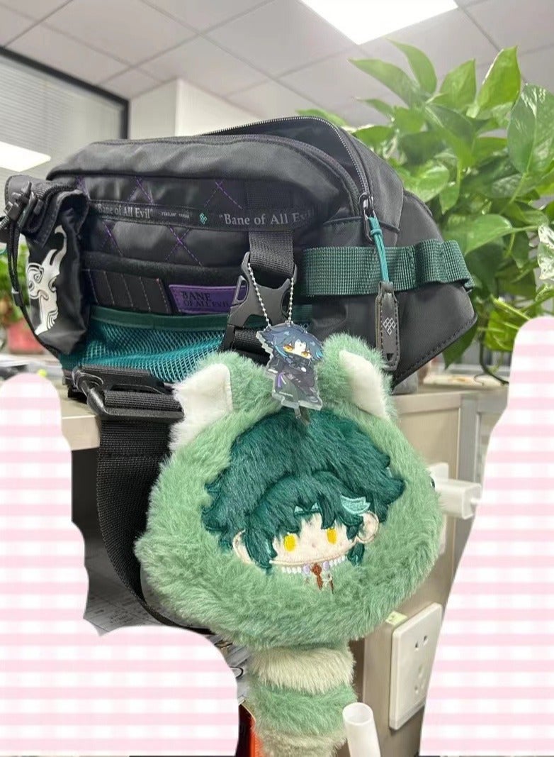 General Genshin Impact Cute Coin Purse, Soft Animal Coin Purse with Zipper, Cute Anime Mini Plush Keychain Wallet for Cross Bags, Shoulder Bags, Tote Bags, Car Pendants  - Image 4