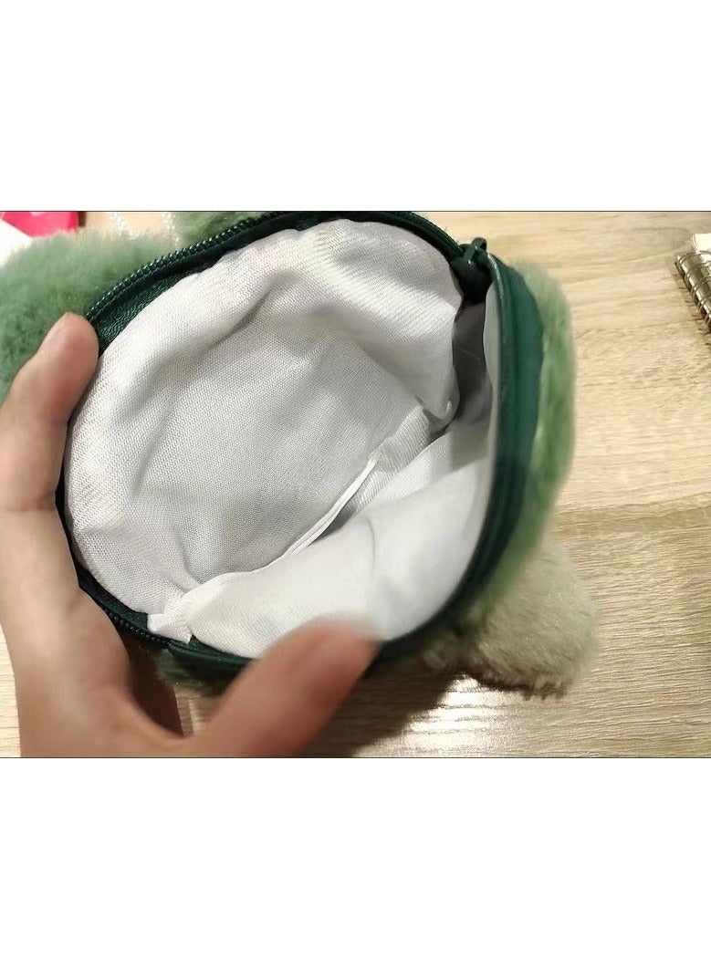 General Genshin Impact Cute Coin Purse, Soft Animal Coin Purse with Zipper, Cute Anime Mini Plush Keychain Wallet for Cross Bags, Shoulder Bags, Tote Bags, Car Pendants  - Image 5