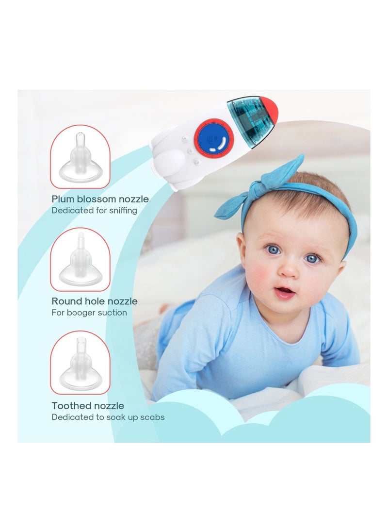 Generic Waterproof Baby Nasal Aspirator, Prevent Backflow Soft Silicone USB Rechargeable Baby Electric Baby Nose Sucker 3 Suction for Home Use  - Image 4