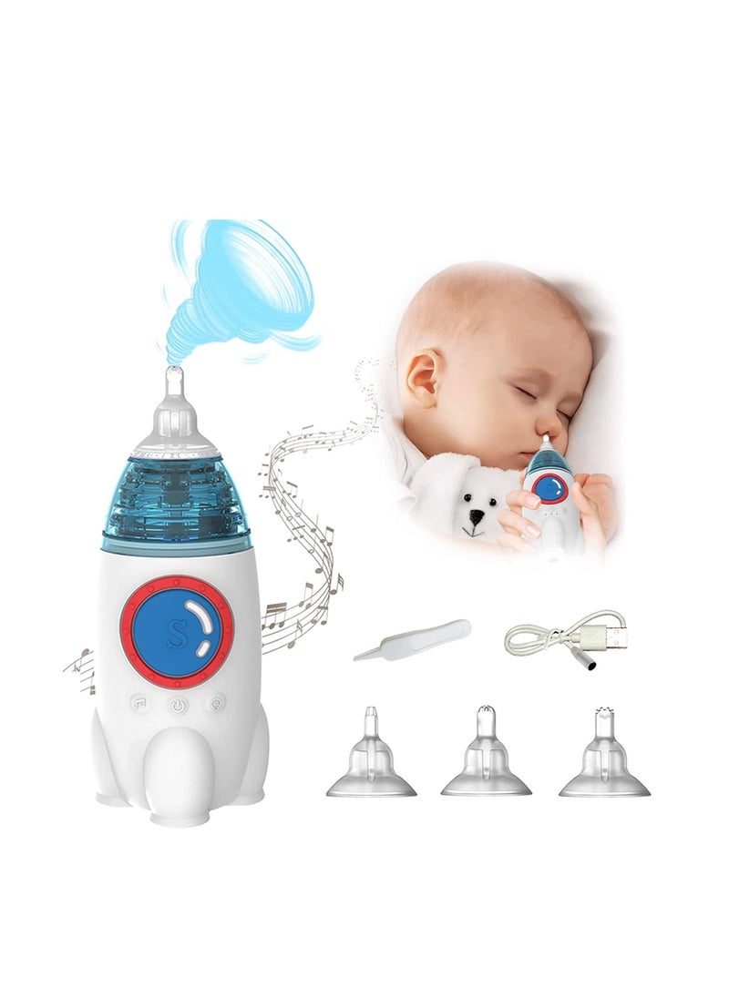 Generic Waterproof Baby Nasal Aspirator, Prevent Backflow Soft Silicone USB Rechargeable Baby Electric Baby Nose Sucker 3 Suction for Home Use  - Image 2