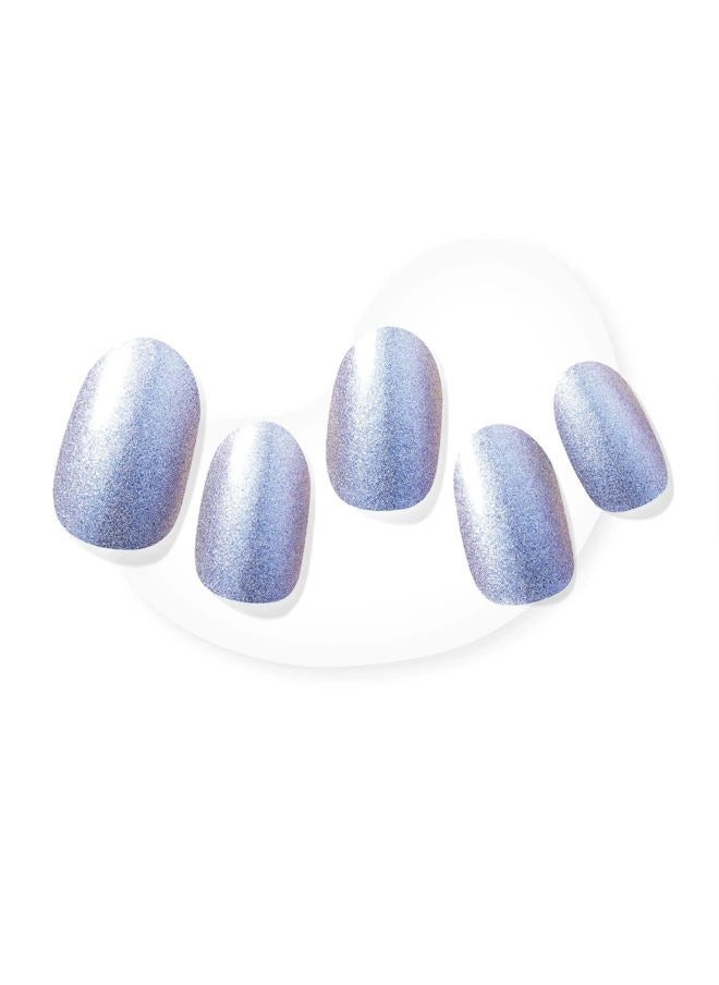 DASHING DIVA Glaze Nail Strips - Digital Lavender | Works with Any LED Nail Lamp | Long Lasting, Chip Resistant, Semicured Gel Nail Strips |  - Image 1