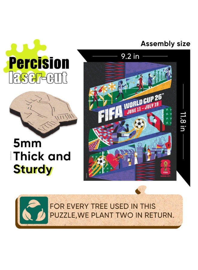 FIFA World Cup Official FIFA World Cup 2026 Wooden Puzzle – Kansas City Theme | Licensed Wooden Puzzle 14+ - Image 4