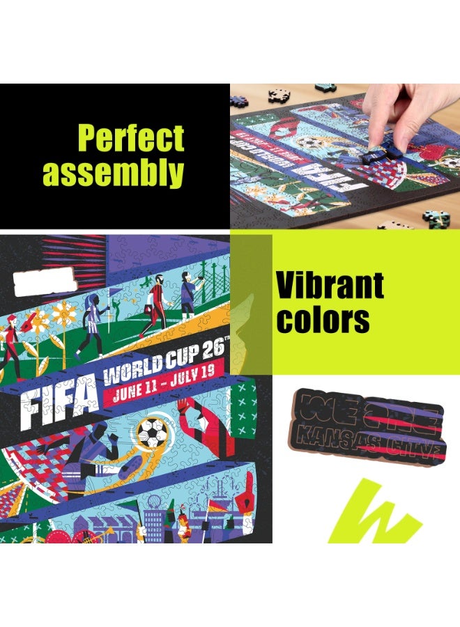 FIFA World Cup Official FIFA World Cup 2026 Wooden Puzzle – Kansas City Theme | Licensed Wooden Puzzle 14+ - Image 3