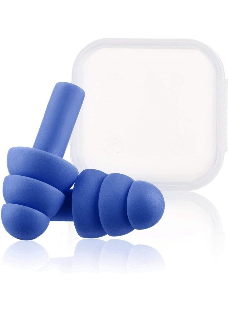 ChicAbode Silicone Swimming Ear Plugs, Assorted Colors, 6 Pairs - Image 2