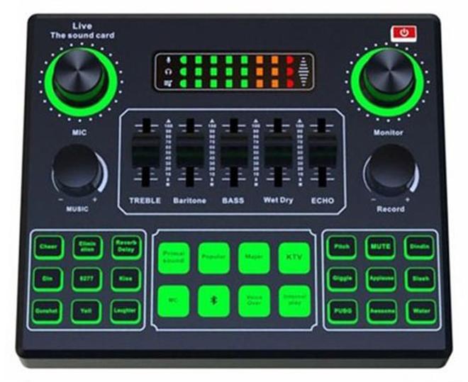 dida-cosmos Live Sound Card Audio Mixer Black V9 - Image 1