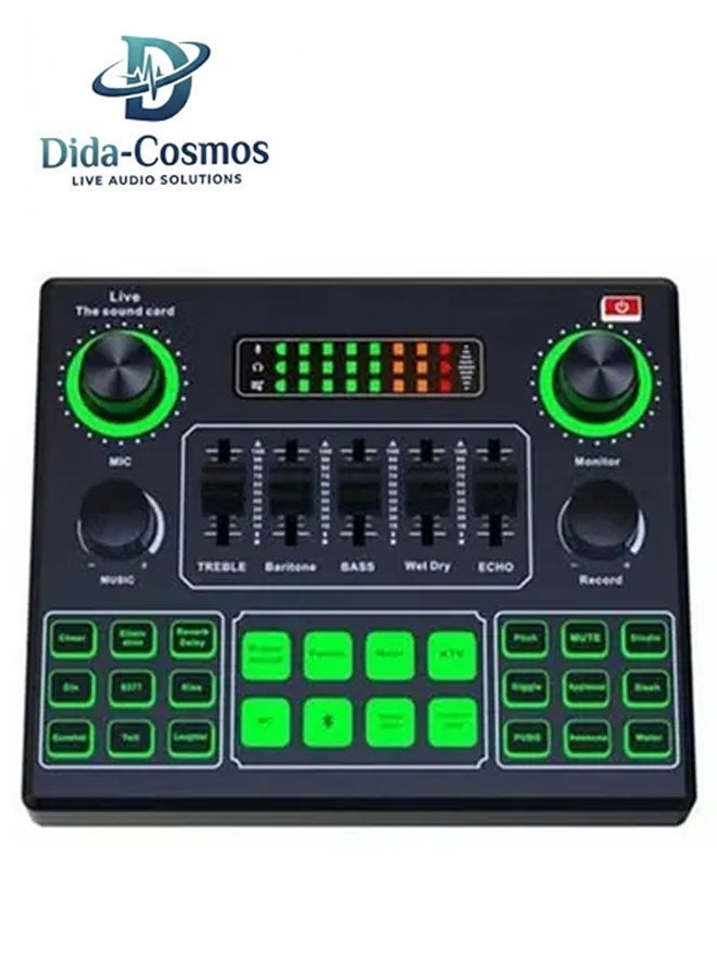 dida-cosmos Live Sound Card Audio Mixer Black V9 - Image 1