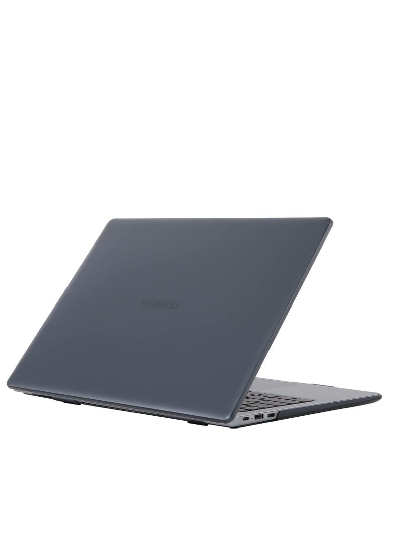 Hard Shell Case Protective Snap On Cover Compatible with Huawei MateBook Plastic Hard Shell Laptop Case Cover MateBook D14/MagicBook 14/X14 (2020/2021) - Crystal Black - Image 1