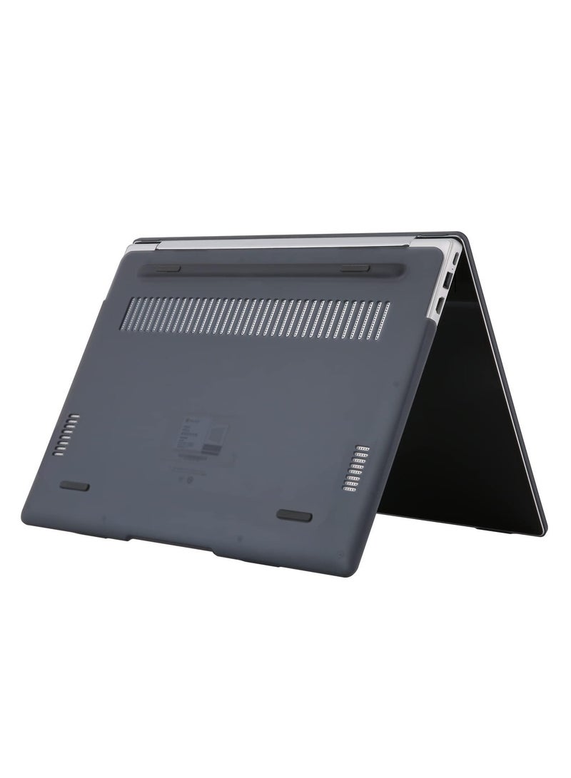 Hard Shell Case Protective Snap On Cover Compatible with Huawei MateBook Plastic Hard Shell Laptop Case Cover MateBook D14/MagicBook 14/X14 (2020/2021) - Crystal Black - Image 4