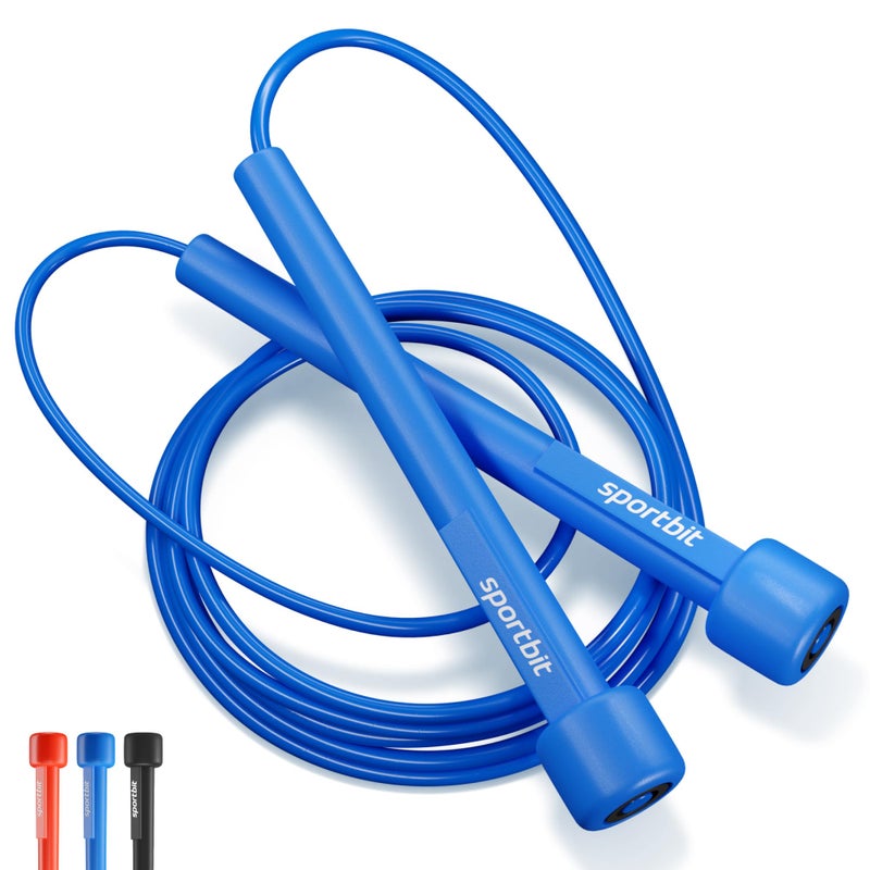 SPORTBIT Adjustable Jump Rope for Fitness - Jumping Rope for Women, Men. Lightweight Skipping Rope for Workout, Boxing, Exercise. Speed Jump Rope for Adults - Image 1