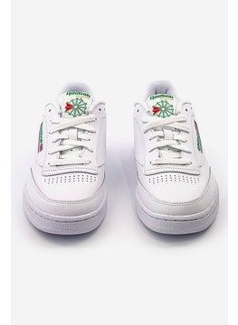 Reebok Men Club C 85 Lace Up Tennis Shoes, White  - Image 4