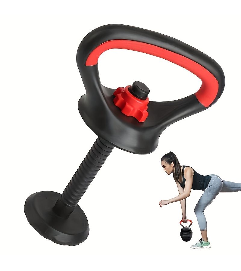 1 Set Of Red Dumbbell Kettlebell Handle Grips Multifunctional Lifting Handle Combination For Men Women Fitness Home Workout - Image 2