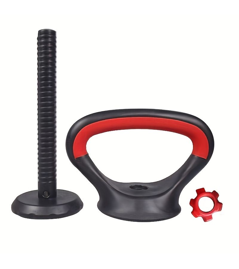 1 Set Of Red Dumbbell Kettlebell Handle Grips Multifunctional Lifting Handle Combination For Men Women Fitness Home Workout - Image 4