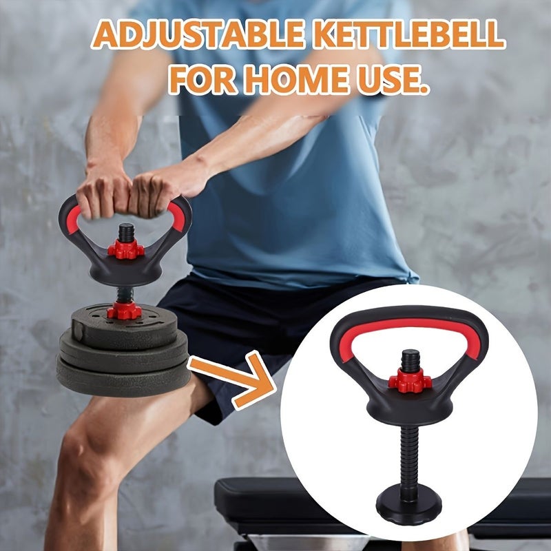 1 Set Of Red Dumbbell Kettlebell Handle Grips Multifunctional Lifting Handle Combination For Men Women Fitness Home Workout - Image 3