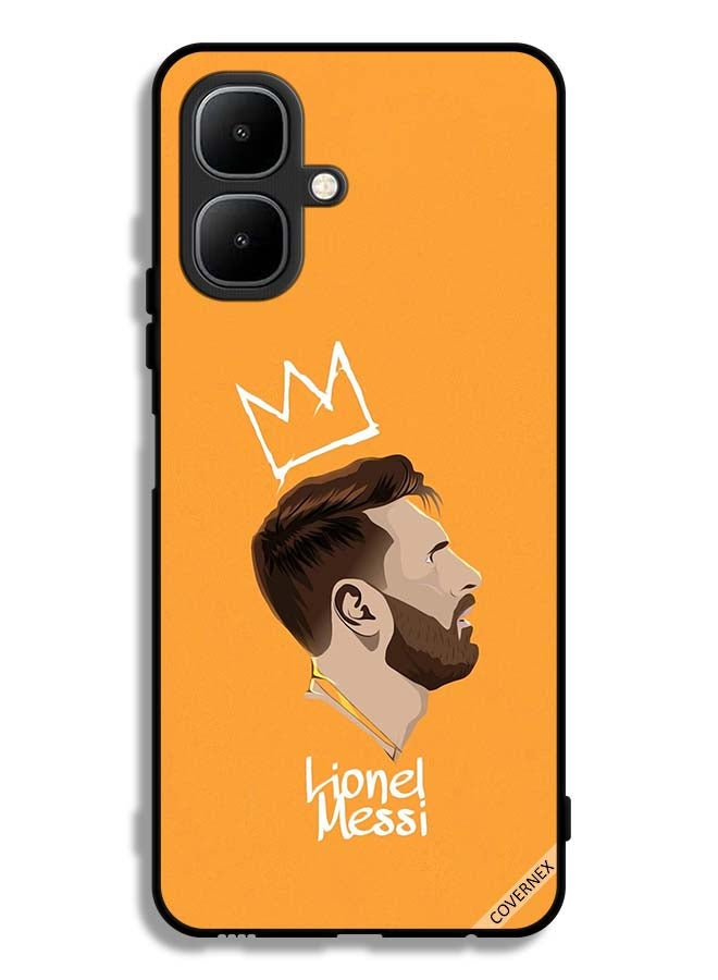 Covernex Tecno Pop 10 Protective Case Cover Leo Messi The King