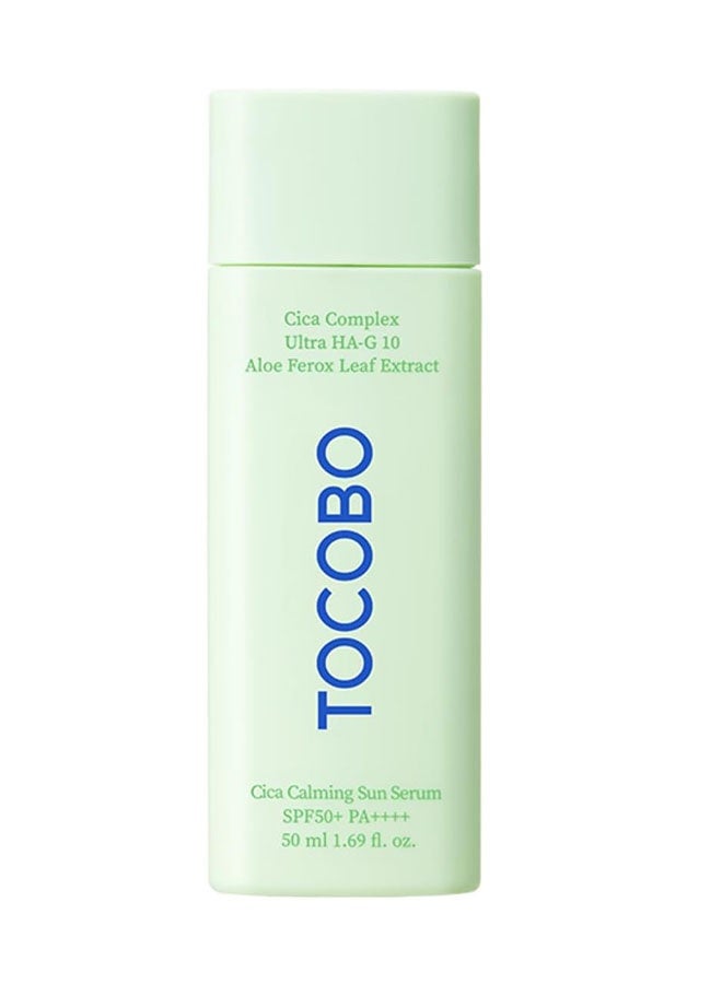 توكوبو Cica Calming Sun Serum SPF50+ PA+++ 50 مل، يهدئ الجلد المفرط في التدفئة، يقلل من درجة حرارة الجلد، ترطيب الجلد - Image 1