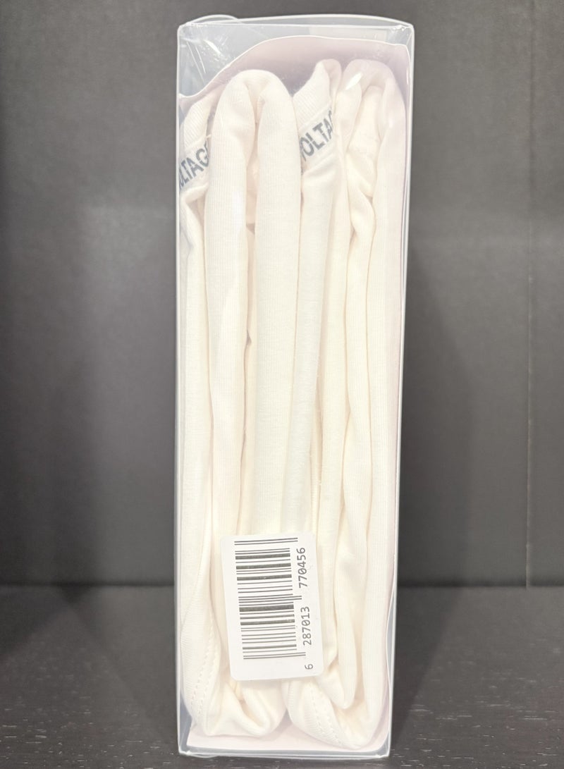VOLTAGE V-Neck T-Shirts | Modern Cotton Stretch | 95% Cotton 5% Spandex | White | 2-Pack - Image 4