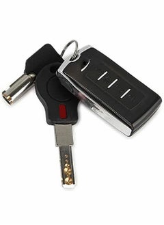 KASTWAVE ميزان جيب رقمي مصغر 200 غ / 0.01 غ، ميزان دقيق محمول مصغر مع حلقة مفتاح، ميزان إلكتروني متعدد الوظائف على شكل مفتاح سيارة للمجوهرات، الطعام (فضي)  - Image 5
