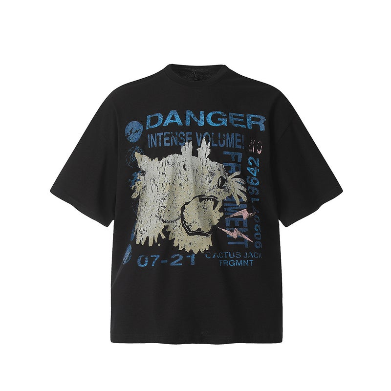 CACTUS JACK Lightning Cotton Tee Black 