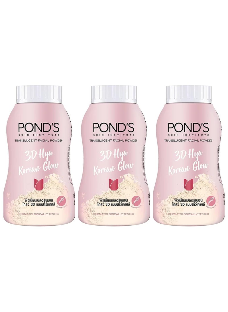 Pond's Powder 3D Hya Korean Glow Translucent 45g 3 pcs