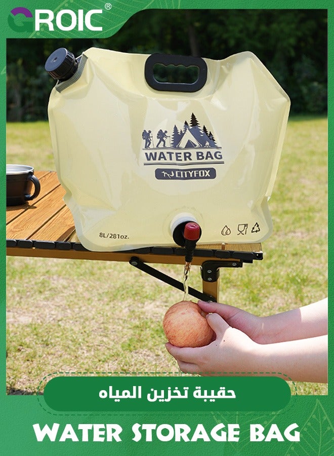 Foldable Water Bottle for Camping and Emergency Use, Portable Water Jug with Spout, Collapsible Water Storage Container Bag for Hiking. - Image 1