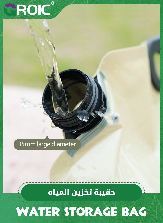 Foldable Water Bottle for Camping and Emergency Use, Portable Water Jug with Spout, Collapsible Water Storage Container Bag for Hiking. - Image 4