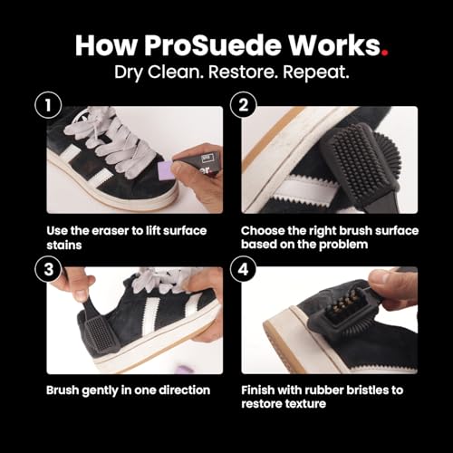 SHOEGR ProSuede & Nubuck Shoe Cleaning Kit with Eraser | Premium Shoe Cleaner for Delicate Materials | Deep Clean & Restore, Nubuck & Velvet Footwear - Image 5