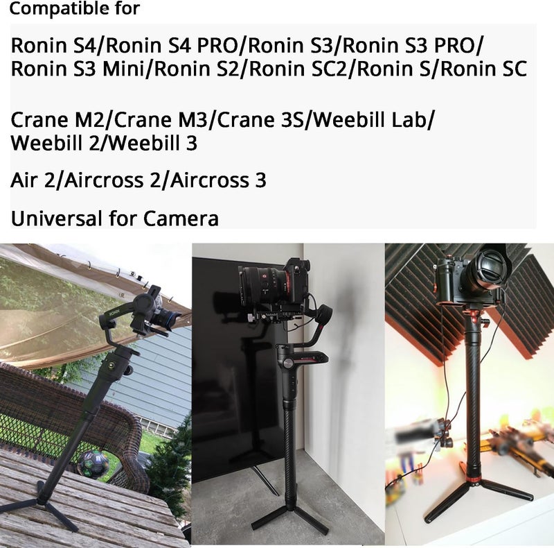 هافوكو عصا تمديد مونوبود احترافية من ألياف الكربون مقاس 1/4 بوصة متوافقة مع DJI RS4/RS4 PRO/RS3 Mini/RS3/RS3 PRO/RS2/RSC2/Ronin S/Ronin SC/Zhiyun Crane 2 Crane 3 Weebill Gimbal Stabilizer - Image 3