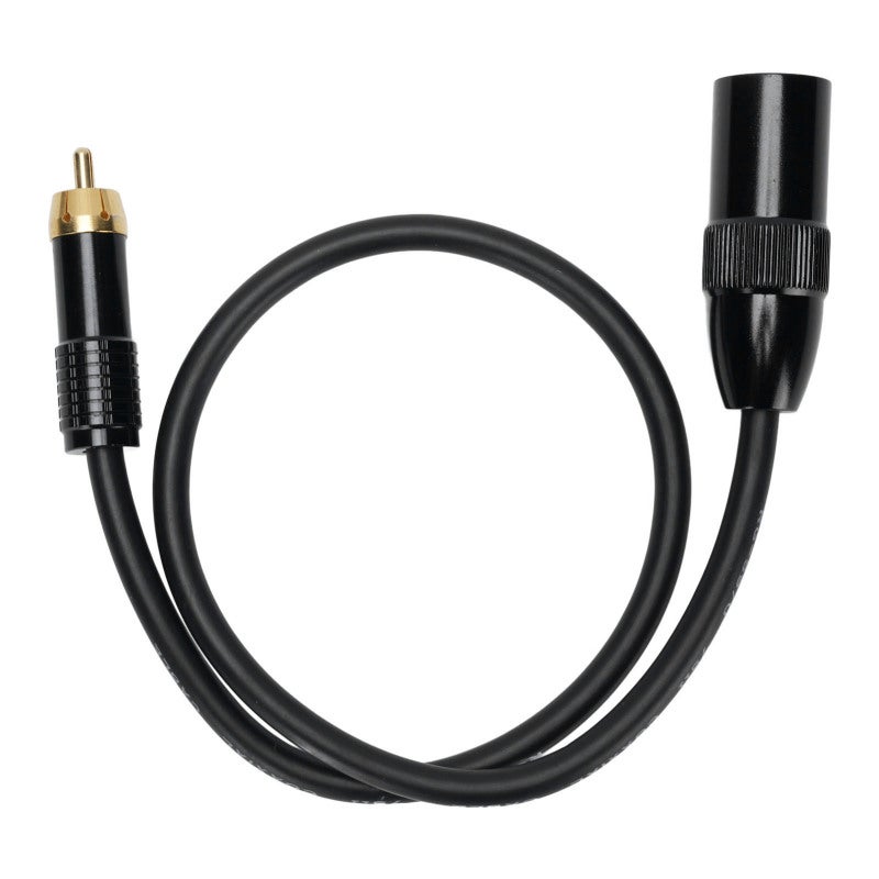 كابل XLR ذكر إلى قابس AV بطول 0.5 متر، بنواة نحاسية نقية، كابل XLR بثلاثة دبابيس إلى ذكر AV - موصلات مطلية بالذهب، كابل XLR إلى فونو لخلاطات الصوت - Image 1