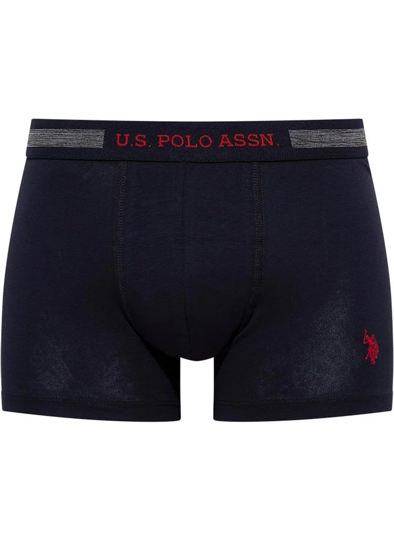 U.S. Polo Assn. Base. Polo Assn. - Men's Navy Blue - White - Gray Melange 3-Piece Boxer 90004