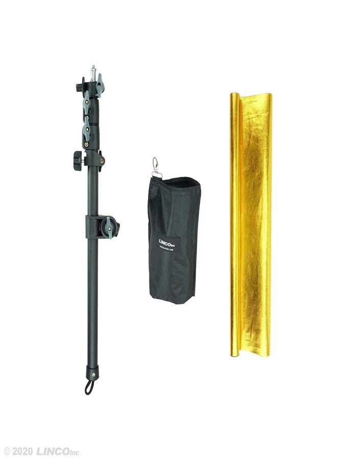 لينكو ذراع إضاءة استوديو التصوير الفوتوغرافي من لينكو لينكوستور مع مشبك حامل عاكس ولوحة عاكسة ملونة 5 في 1 مقاس 20 × 28 بوصة (لا يشمل الحامل) C001KBRP - Image 2