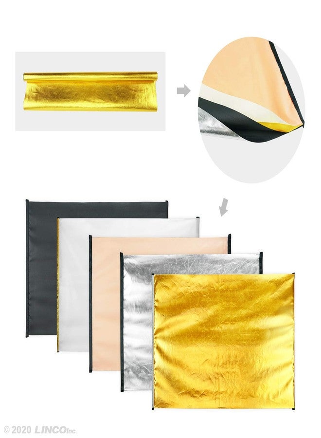 لينكو ذراع إضاءة استوديو التصوير الفوتوغرافي من لينكو لينكوستور مع مشبك حامل عاكس ولوحة عاكسة ملونة 5 في 1 مقاس 20 × 28 بوصة (لا يشمل الحامل) C001KBRP - Image 4