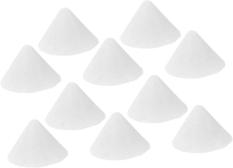 Uonlytech 10pcs White Ceramic Refractory Kiln Nails Heat Resistant Cone Support Tools for Pottery Kiln Glazing and Clay Craft Firing Accessories - Image 1