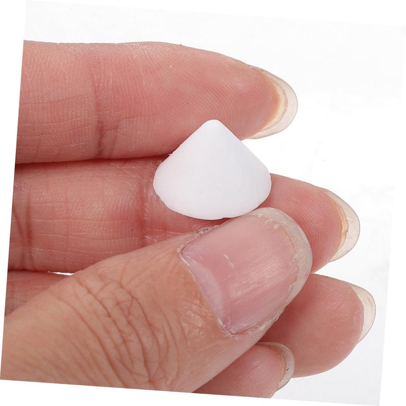 Uonlytech 10pcs White Ceramic Refractory Kiln Nails Heat Resistant Cone Support Tools for Pottery Kiln Glazing and Clay Craft Firing Accessories - Image 4