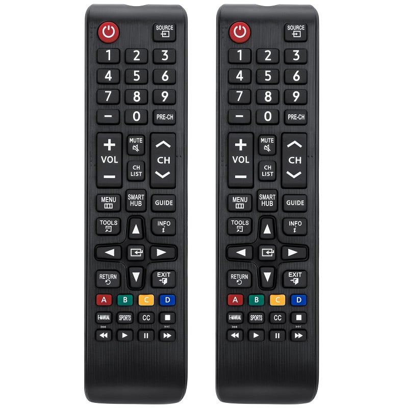 LOUTOC (Pack of 2) Universal for Samsung TV Remote Replacement,BN59-01301A for Samsung Smart TV LED LCD HDTV QLED SUHD UHD 4K 3D - Image 1