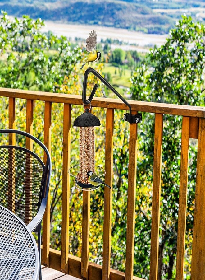 MIXXIDEA Fence Deck Hook Rail Hook Hanging Hook Mounting Kit Heavy Duty Bird Feeder Hook, Decorative Hook Hanger for Bird Feeders, Planters, Suet Baskets, Lanterns on Balcony Porch Railing Fence - Image 5