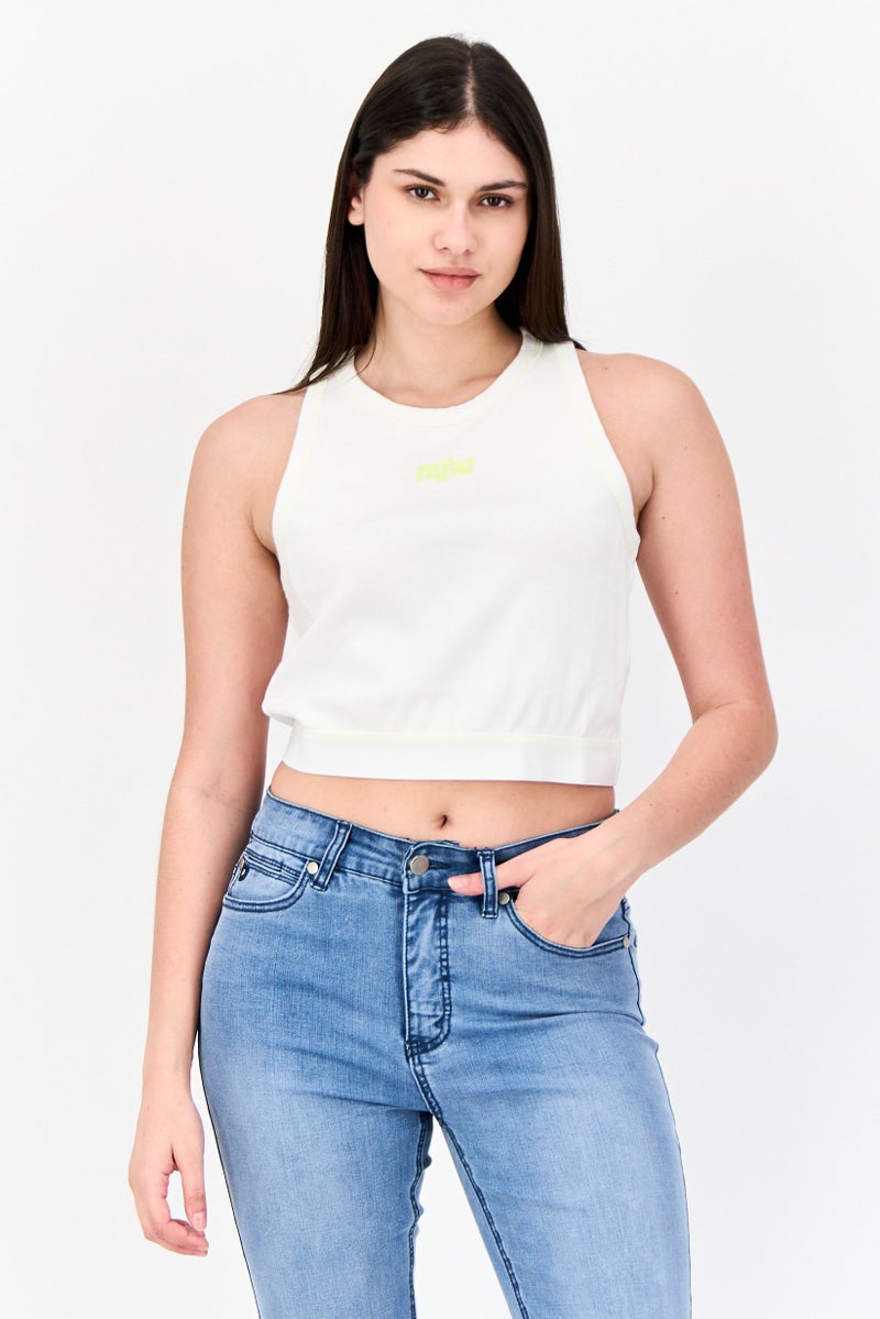 ESPRIT Women 2 Pieces Crew Neck T-Shirt and Tank Top, Lime Green - Image 2