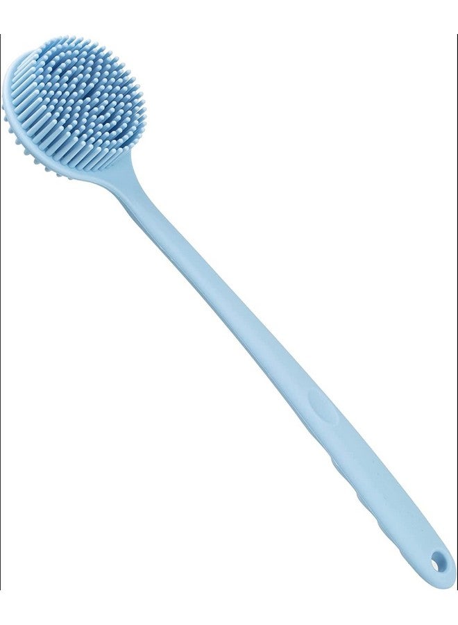 DEAL NUT Silicone Back Scrubber for Shower, Bathing Brush Practical Back Cleaning Scrubber, Dual Sided Silicone Bath Body Brush with Long Handle Anti-Slip for Men and Women. - Image 1